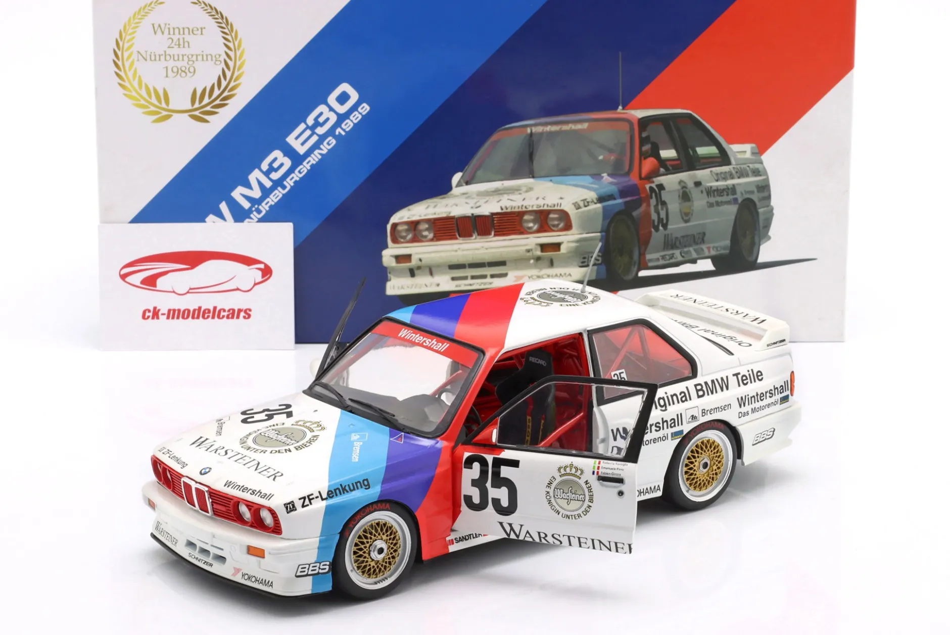 BMW M3 (E30) #35 Sieger 24h Nürburgring 1989 Pirro, Ravaglia, Giroix 1:18 WERK83