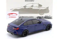 BMW M3 (G80) Limousine Baujahr 2024 mattblau metallic 1:18 Minichamps