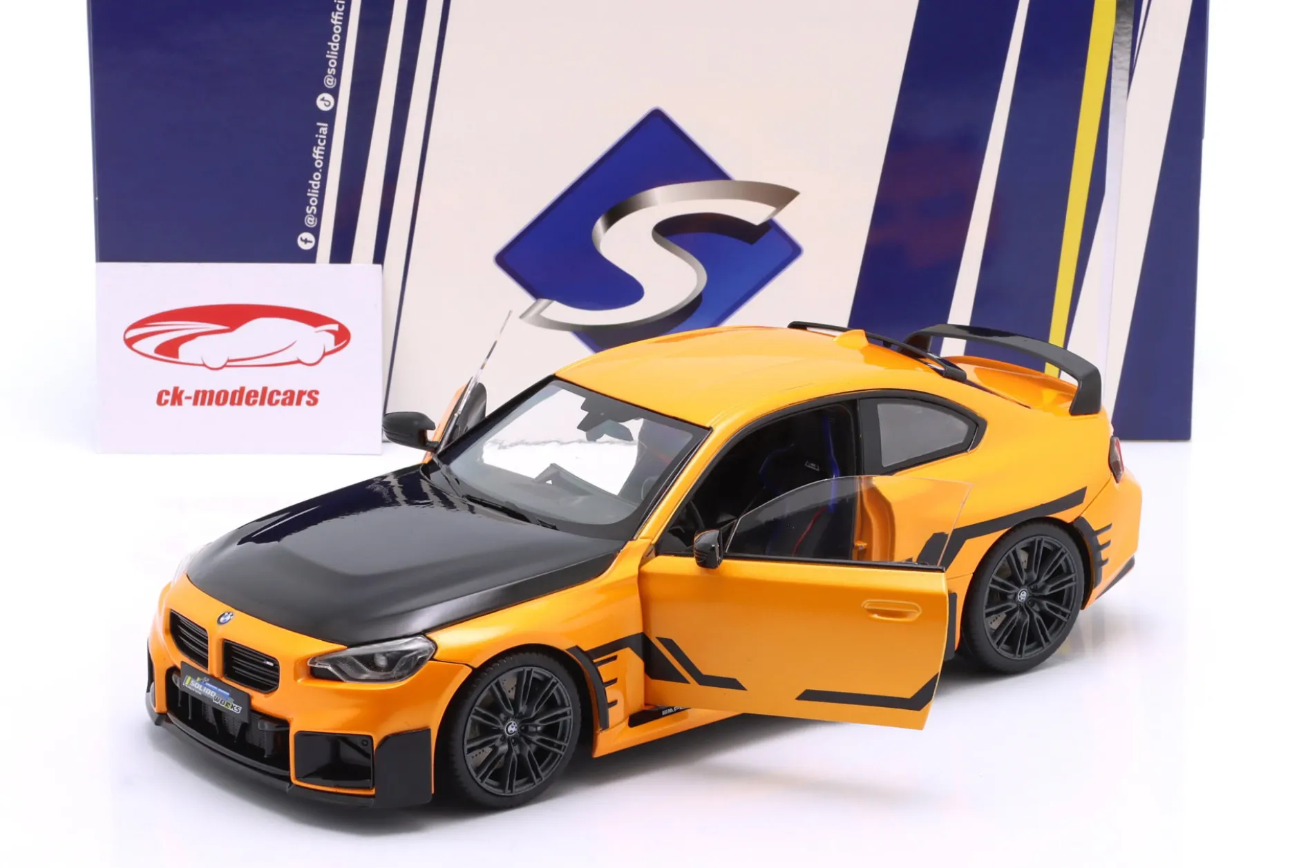 BMW M2 (G87) Performance Parts Baujahr 2024 orange metallic 1:18 Solido