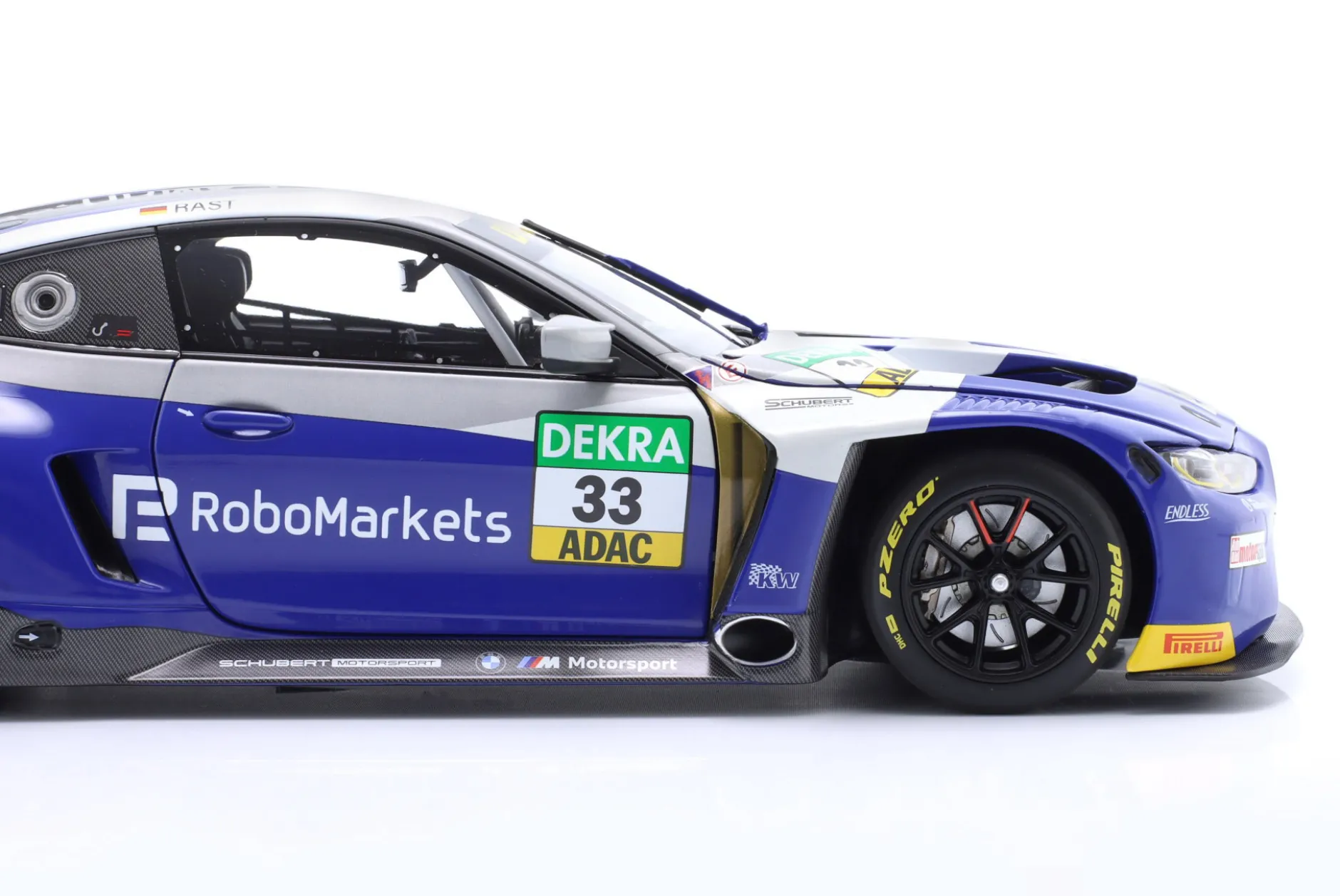 BMW M4 GT3 #33 DTM 2023 René Rast Team Schubert 1:18 Minichamps