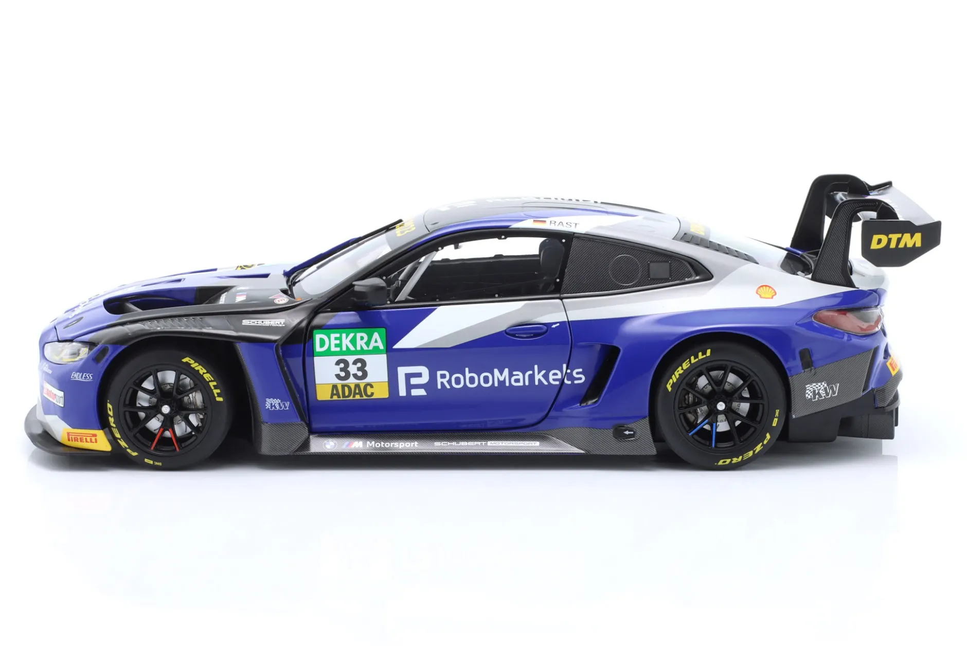 BMW M4 GT3 #33 DTM 2023 René Rast Team Schubert 1:18 Minichamps