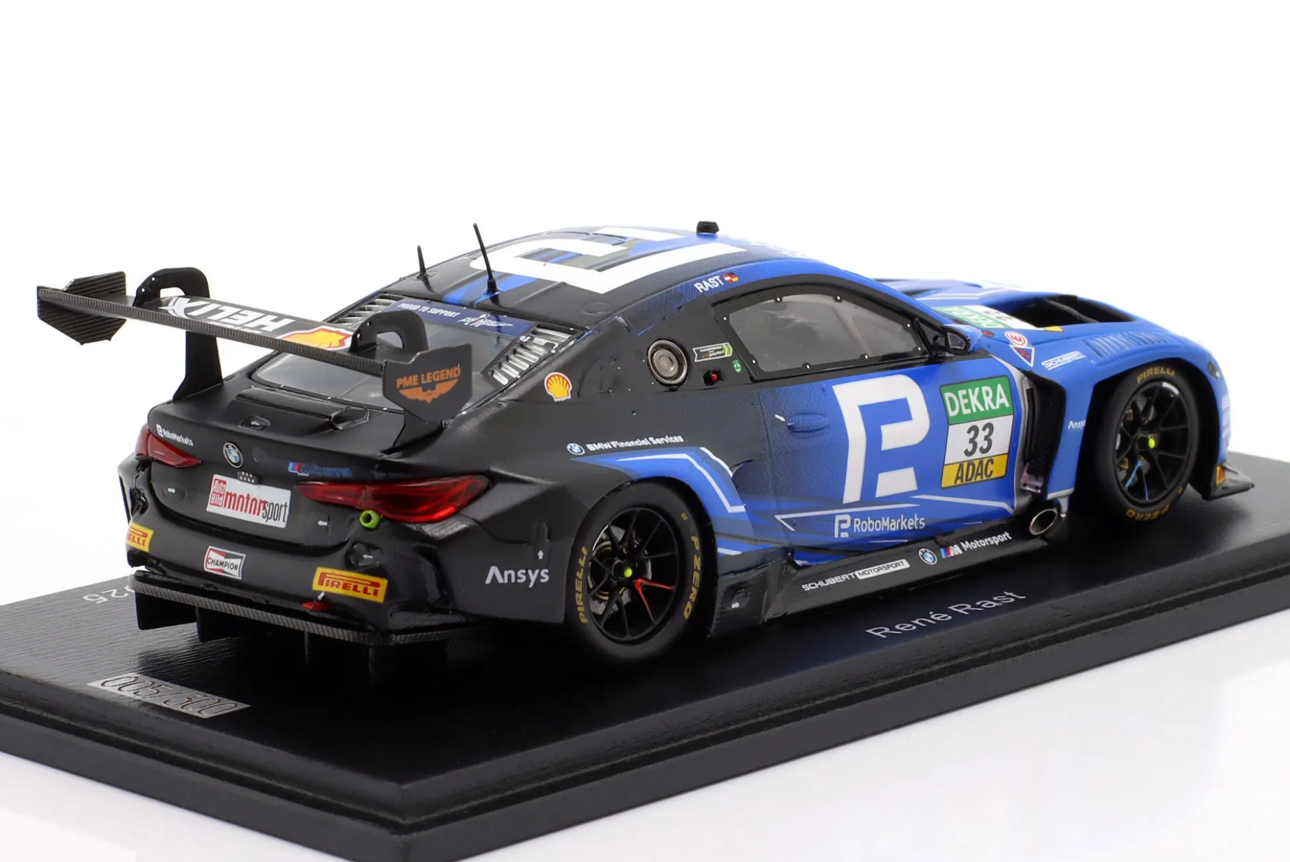 BMW M4 GT3 Evo #33 DTM 2025 René Rast 1:43 Spark