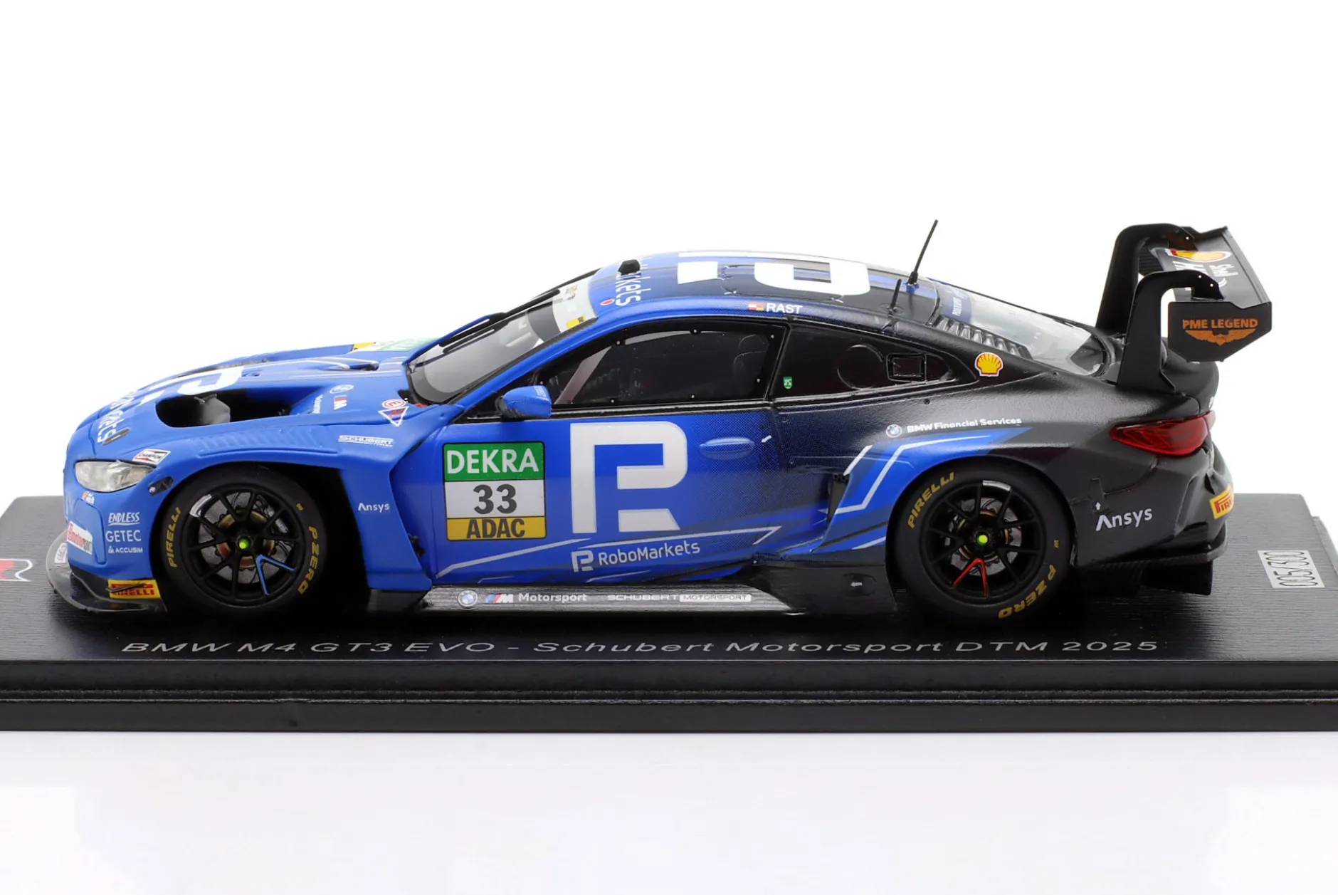 BMW M4 GT3 Evo #33 DTM 2025 René Rast 1:43 Spark