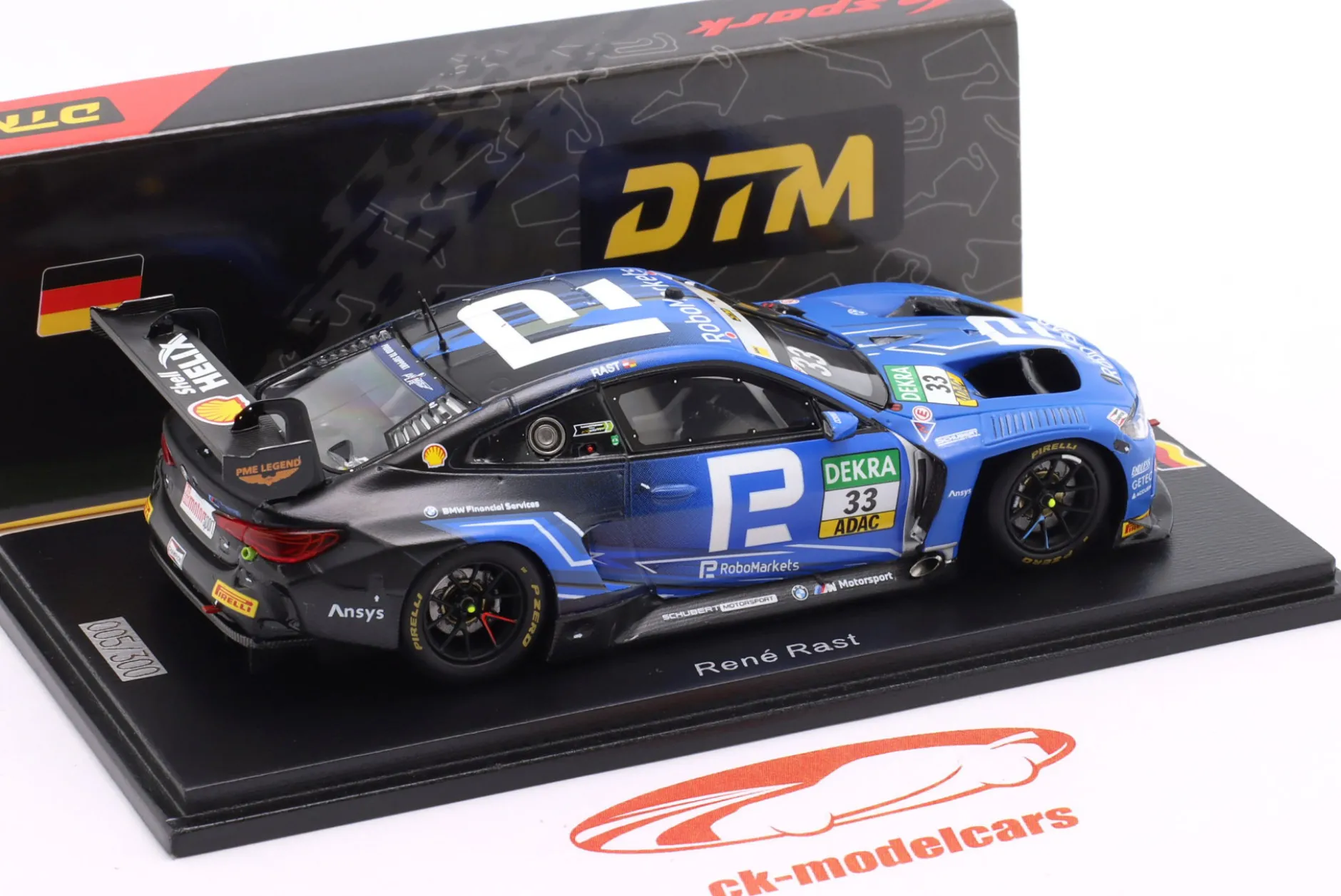 BMW M4 GT3 Evo #33 DTM 2025 René Rast 1:43 Spark