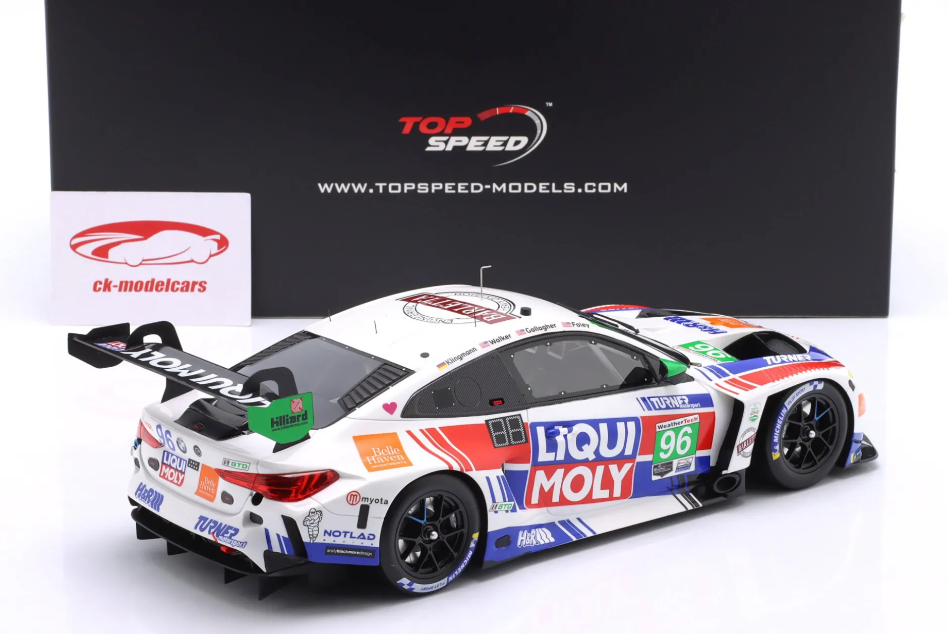 BMW M4 GT3 Evo #96 24h Daytona 2025 Turner Motorsport 1:18 TrueScale