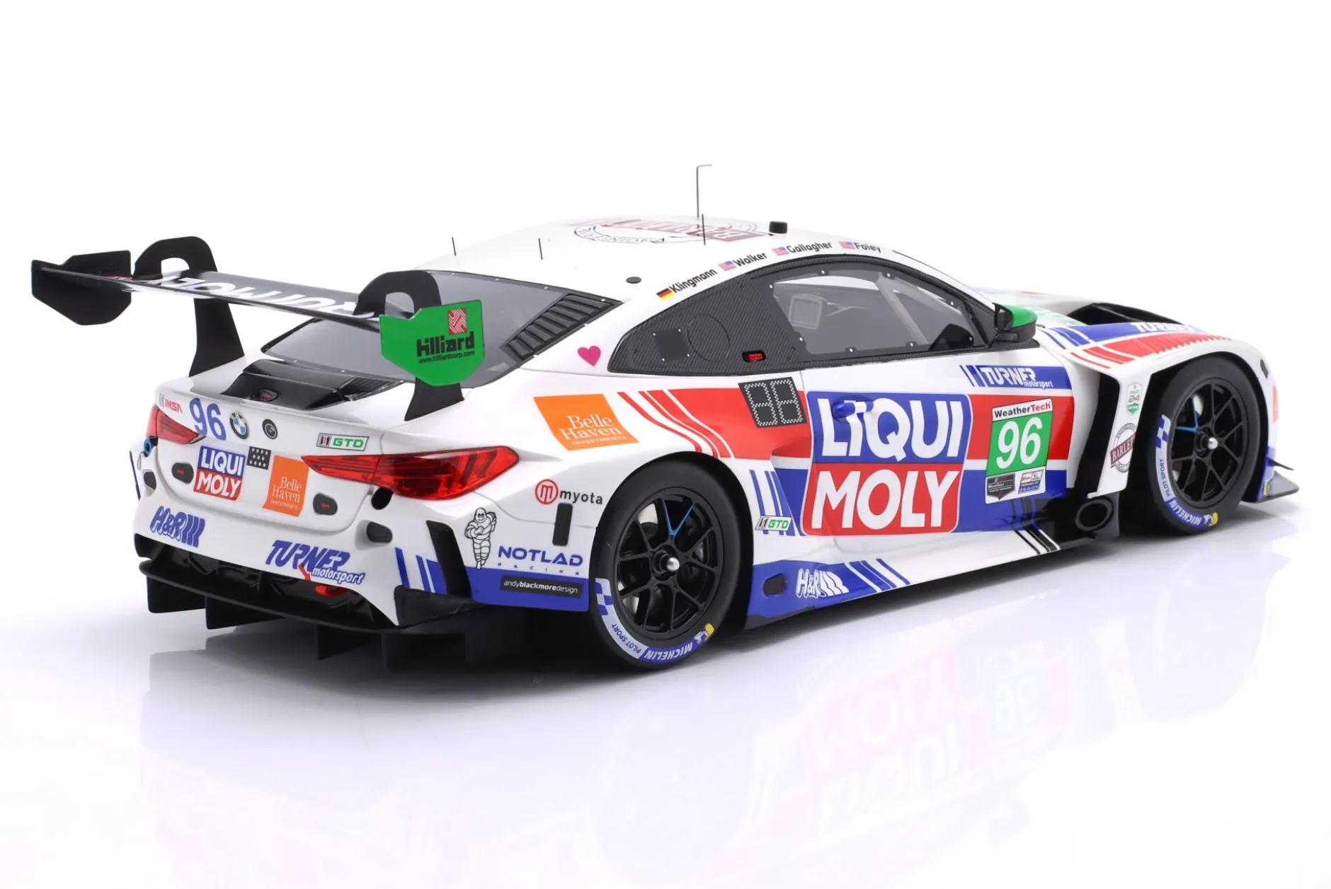 BMW M4 GT3 Evo #96 24h Daytona 2025 Turner Motorsport 1:18 TrueScale