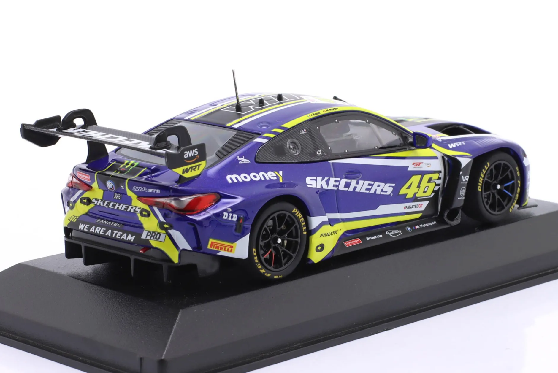 BMW M4 GT3 #46 First Podium GTWCE Brands Hatch 2023 Rossi, Martin 1:43 Minichamps