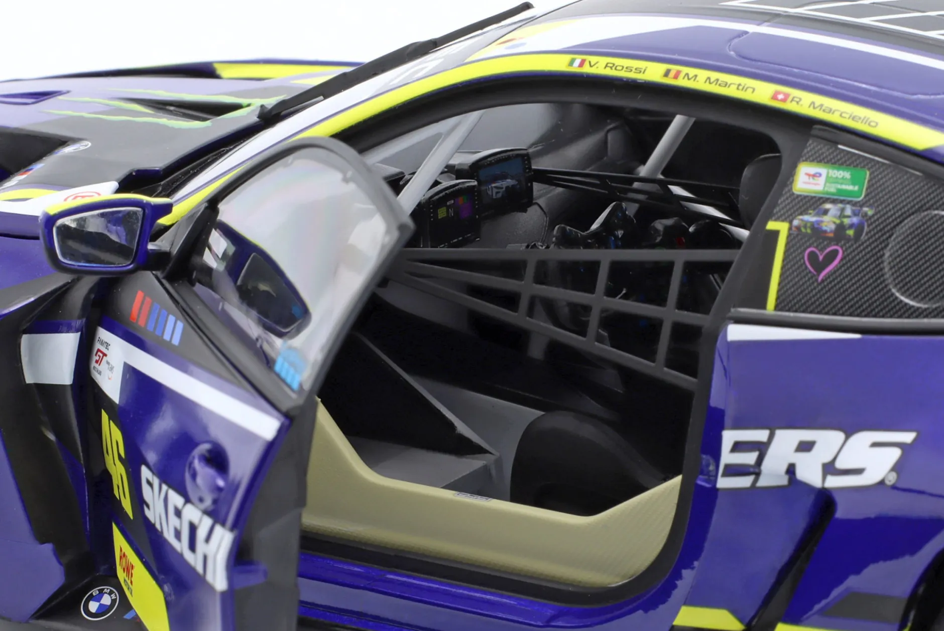 BMW M4 GT3 #46 4h Le Castellet 2024 Rossi, Martins, Marciello 1:18 Minichamps