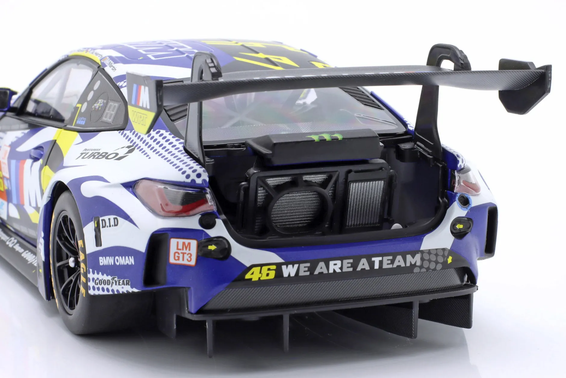BMW M4 GT3 #46 24h LeMans 2024 Rossi, Martin, Al Harthy 1:18 Minichamps