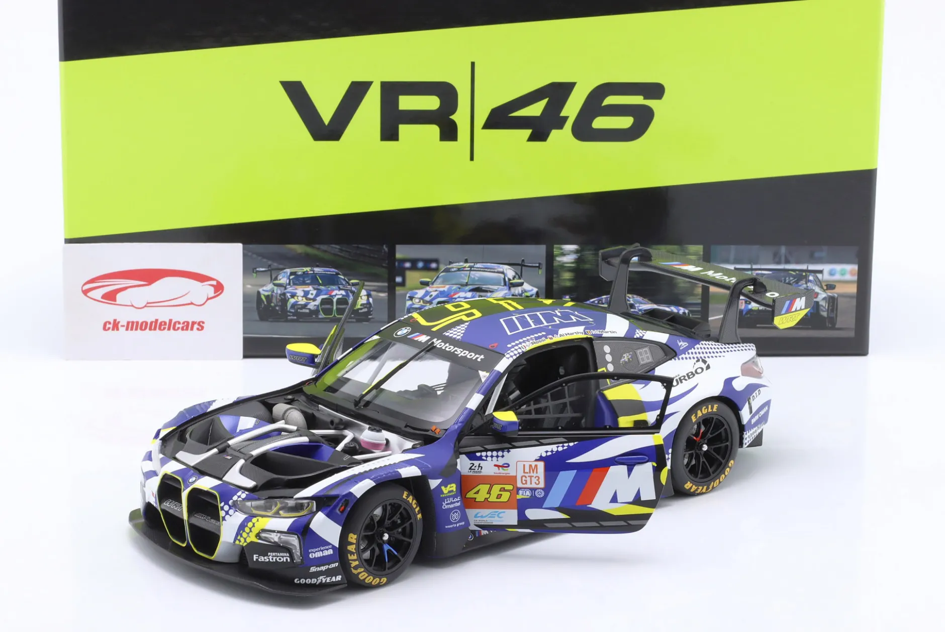 BMW M4 GT3 #46 24h LeMans 2024 Rossi, Martin, Al Harthy 1:18 Minichamps