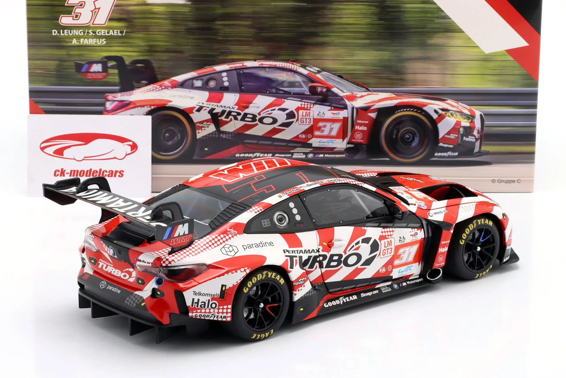 BMW M4 GT3 #31 24h LeMans 2024 Team WRT 1:18 Minichamps