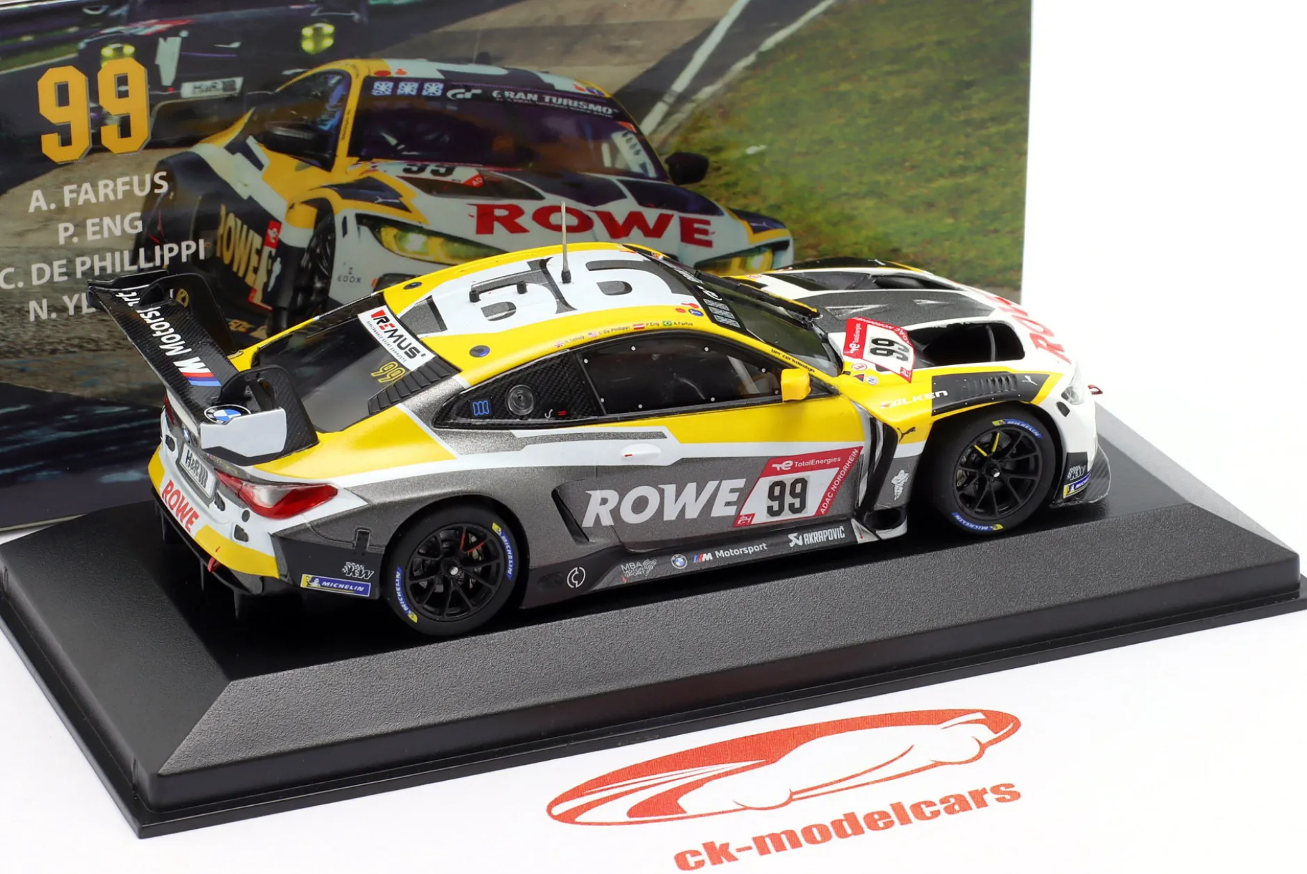 BMW M4 GT3 #99 24h Nürburgring 2023 Rowe Racing 1:43 Minichamps