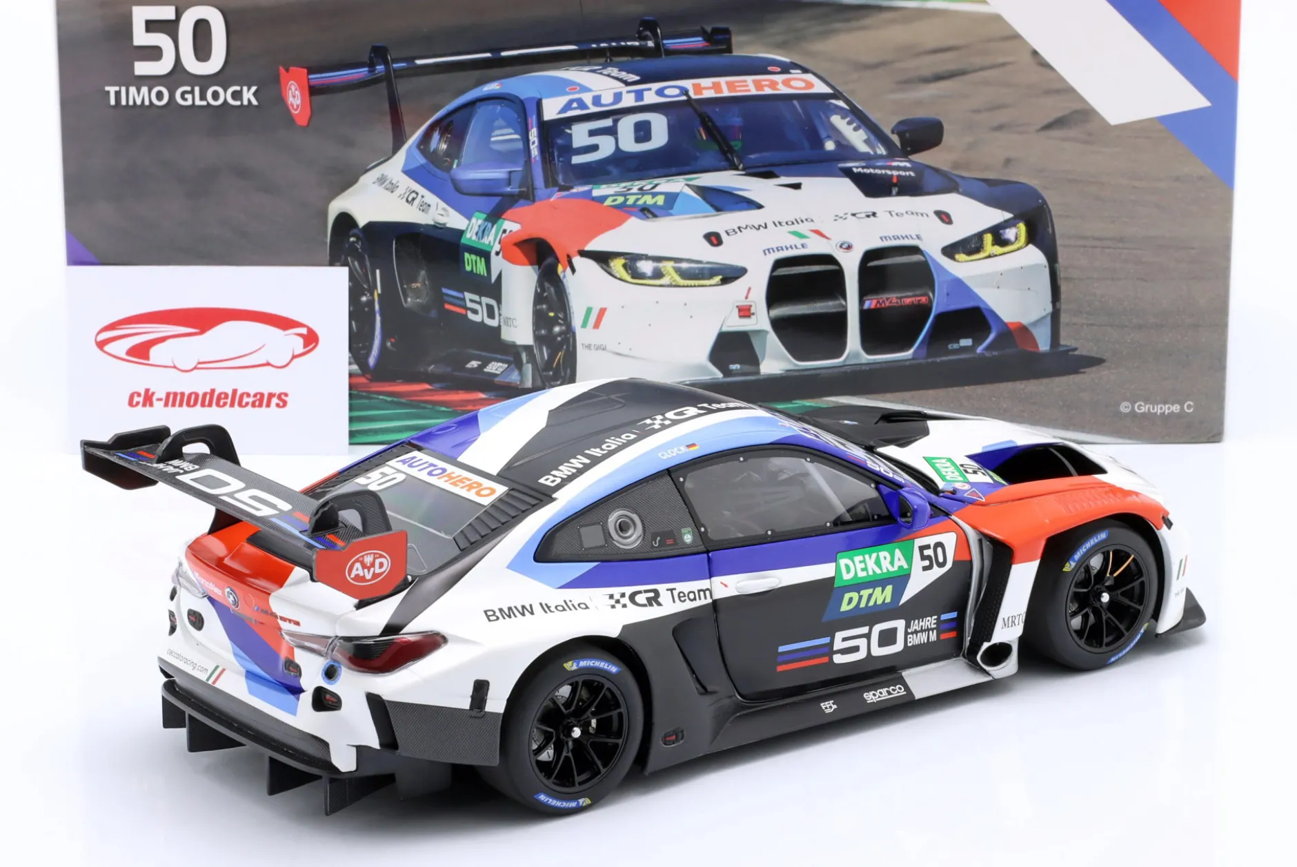 BMW M4 GT3 #50 Imola DTM 2022 Timo Glock 1:18 Minichamps