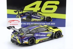 BMW M4 GT3 #46 Presentation Car 2023 Team WRT Valentino Rossi 1:18 Minichamps