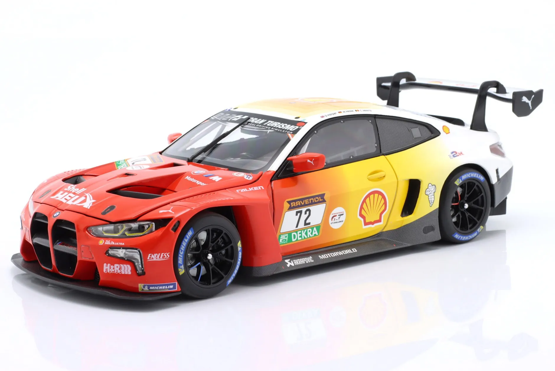 BMW M4 GT3 #72 3rd 24h Nürburgring 2024 Harper, Hesse, Weerts 1:18 Minichamps