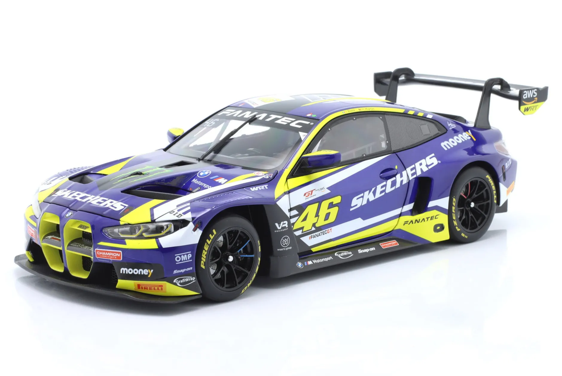 BMW M4 GT3 #46 Sieger GTWCE Misano 2023 Martin, Rossi 1:18 Minichamps