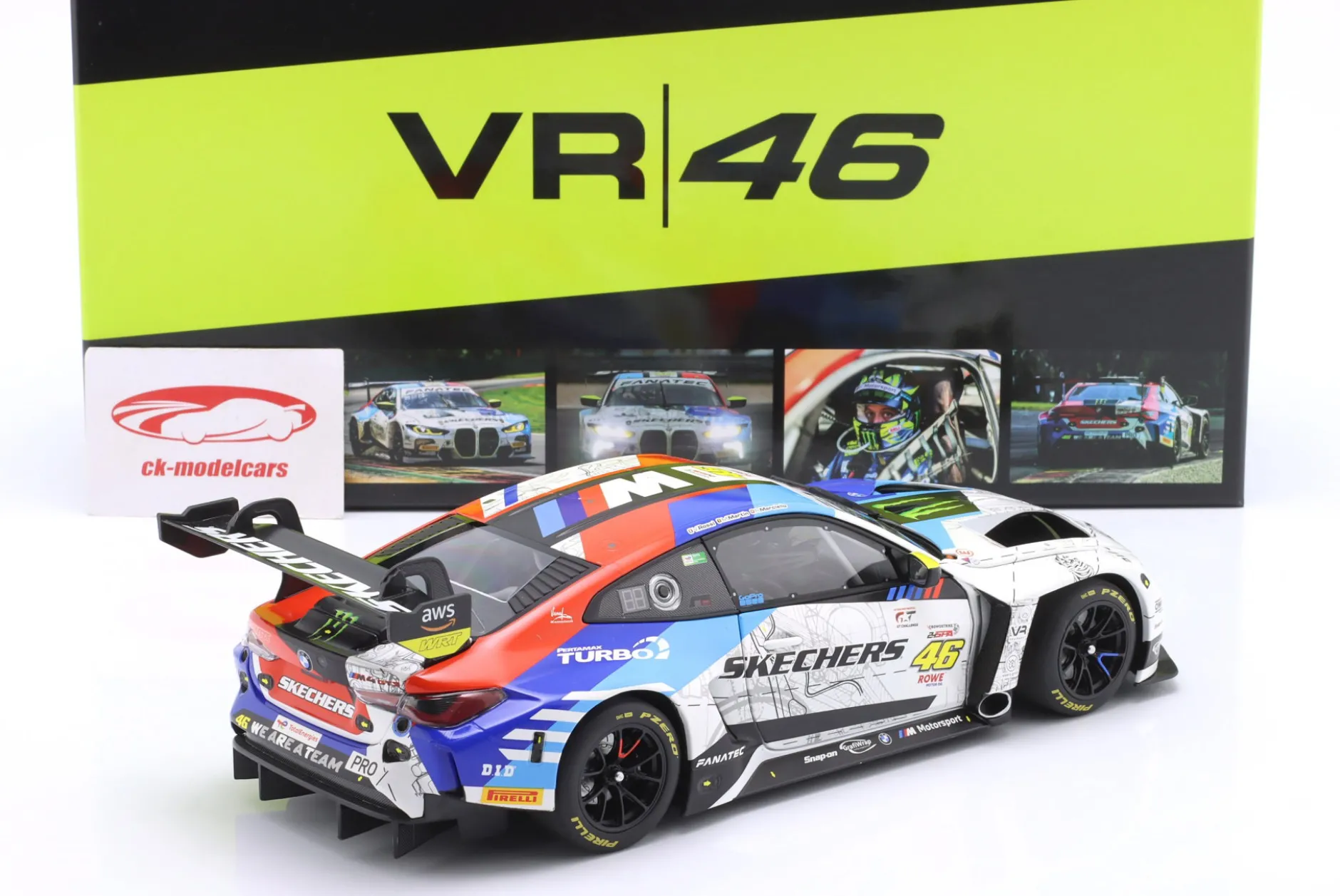 BMW M4 GT3 #46 WRT 24h Spa 2024 Rossi, Marciello, Martin 1:18 Minichamps