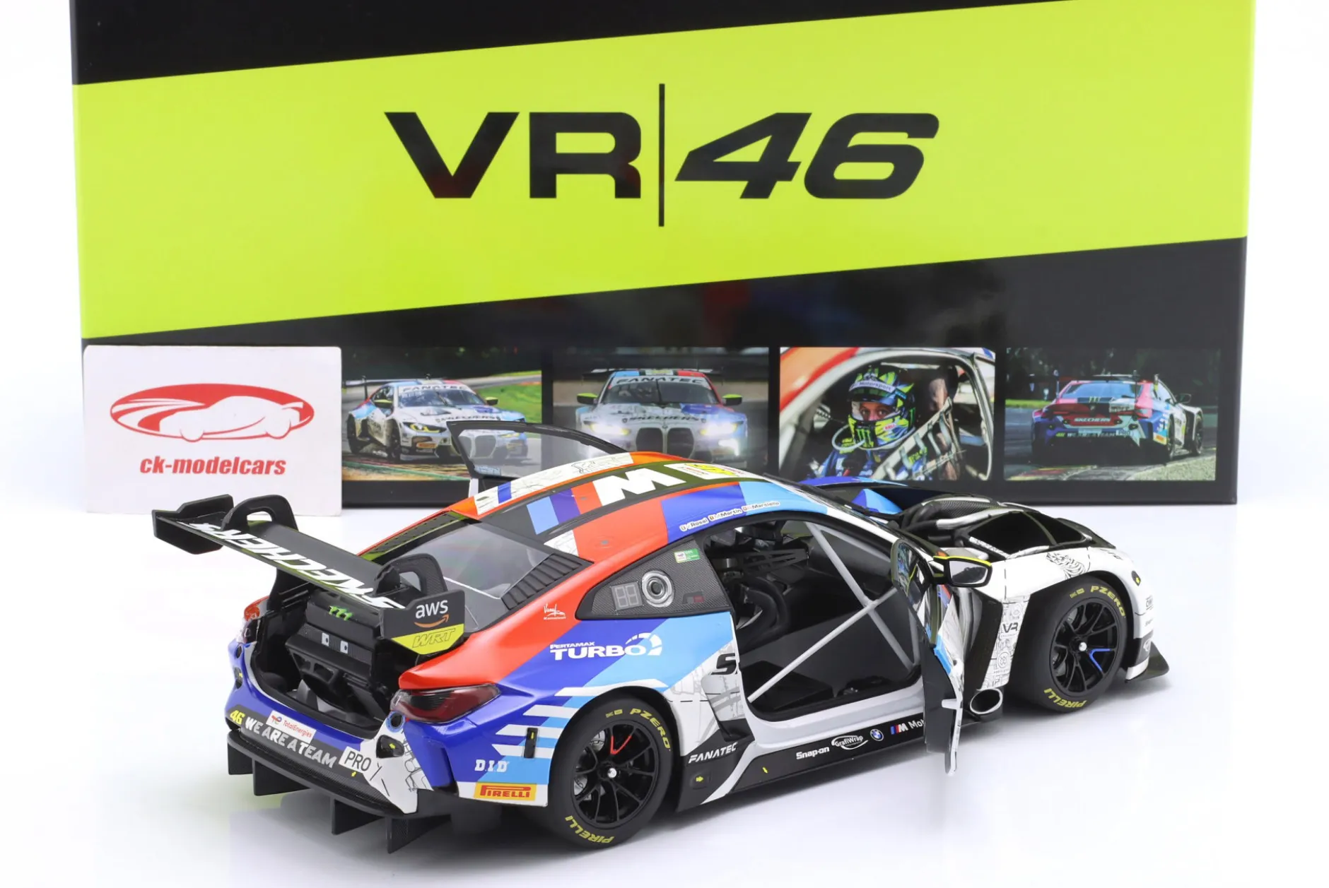 BMW M4 GT3 #46 WRT 24h Spa 2024 Rossi, Marciello, Martin 1:18 Minichamps