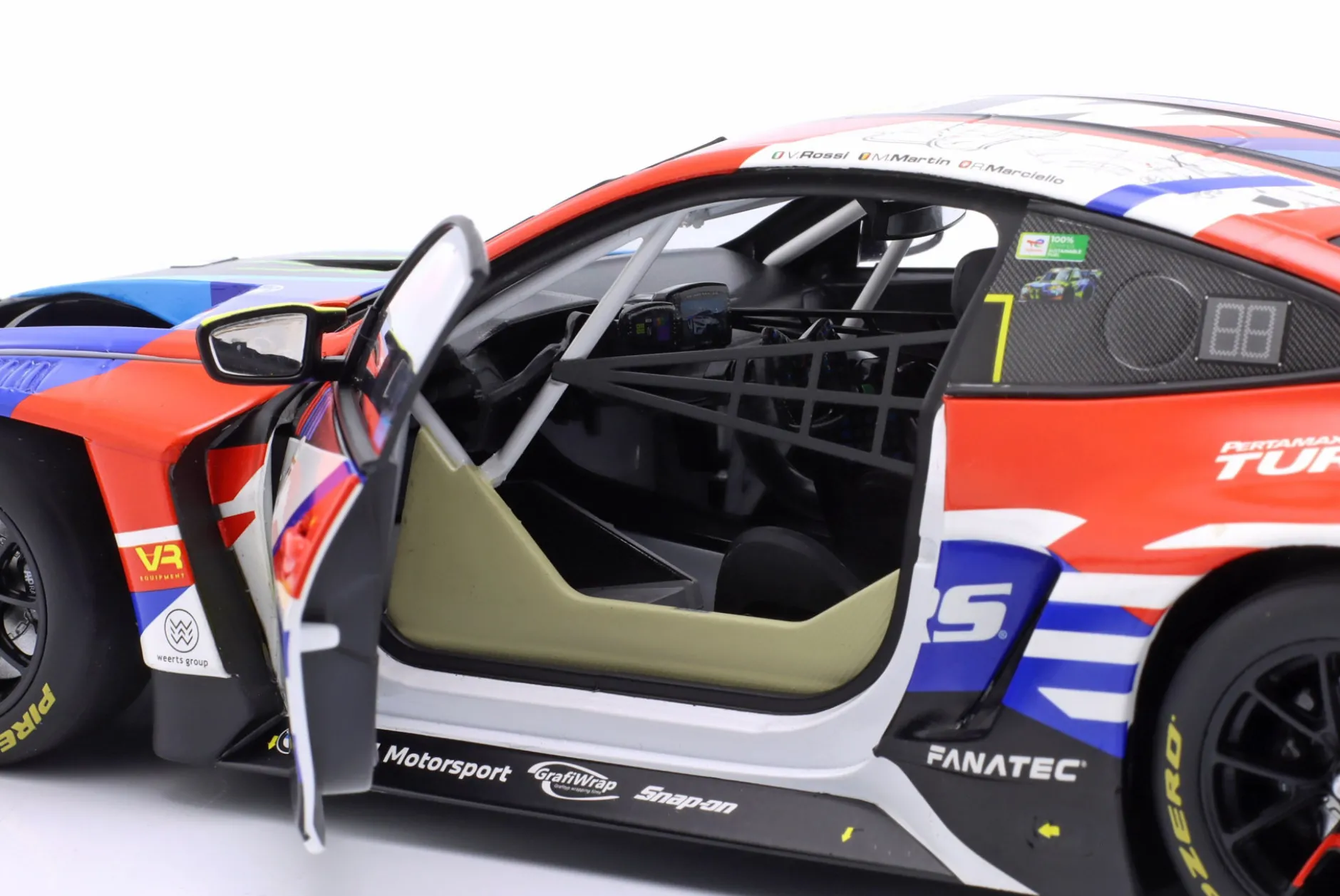 BMW M4 GT3 #46 WRT 24h Spa 2024 Rossi, Marciello, Martin 1:18 Minichamps