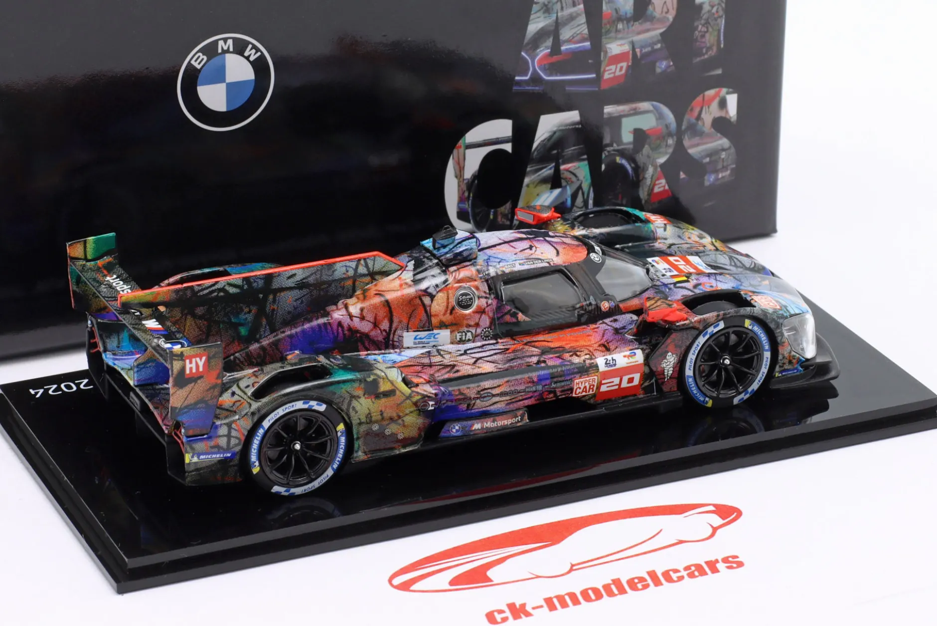 BMW M Hybrid V8 #20 24h LeMans 2024 Art Car Julie Mehretu 1:43 Norev