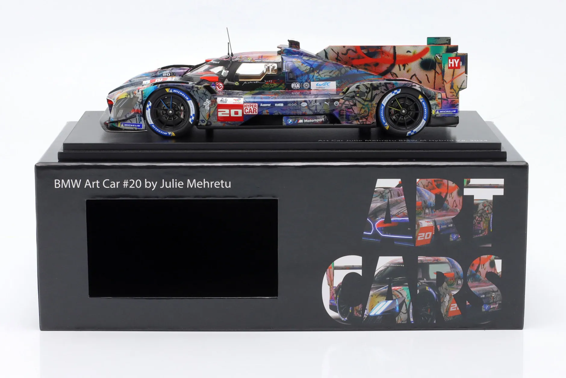 BMW M Hybrid V8 #20 24h LeMans 2024 Art Car Julie Mehretu 1:18 Spark