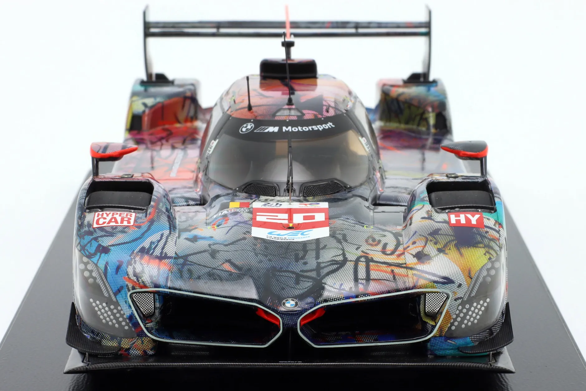 BMW M Hybrid V8 #20 24h LeMans 2024 Art Car Julie Mehretu 1:18 Spark
