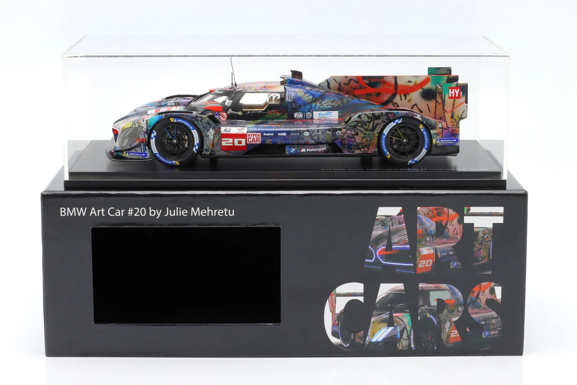BMW M Hybrid V8 #20 24h LeMans 2024 Art Car Julie Mehretu 1:18 Spark