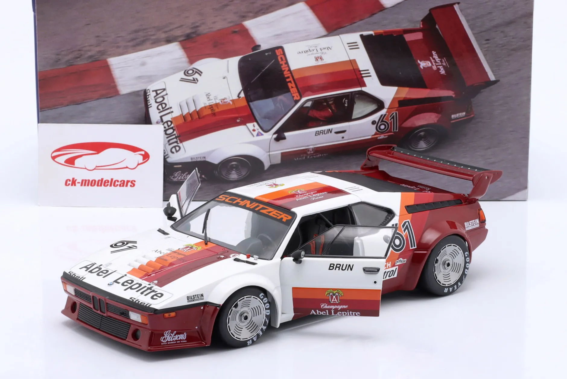 BMW M1 ProCar #61 BMW M1 ProCar Serie Monaco 1980 W. Brun 1:18 WERK83