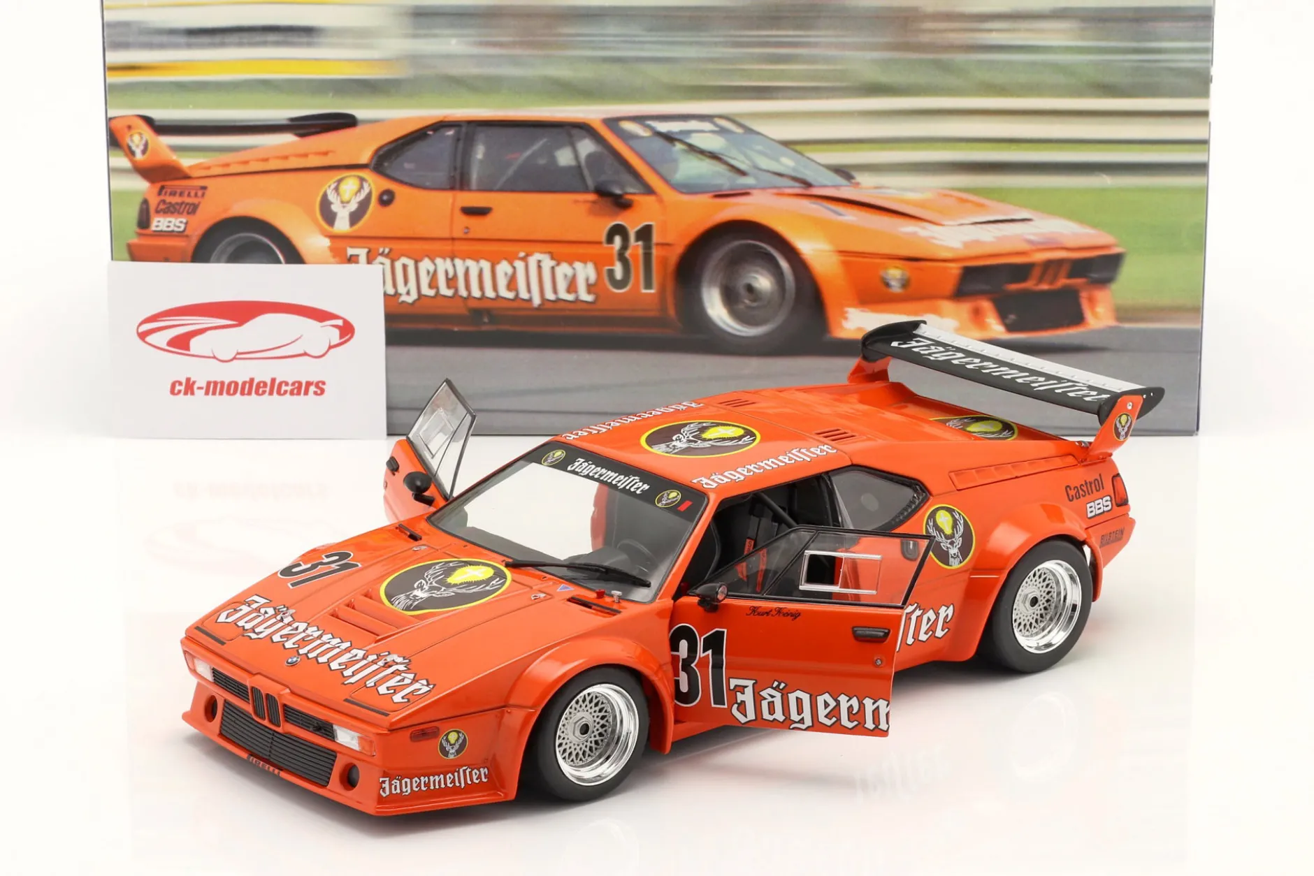 BMW M1 Procar Jägermeister #31 DRT Nürburgring 1982 Kurt König 1:18 WERK83