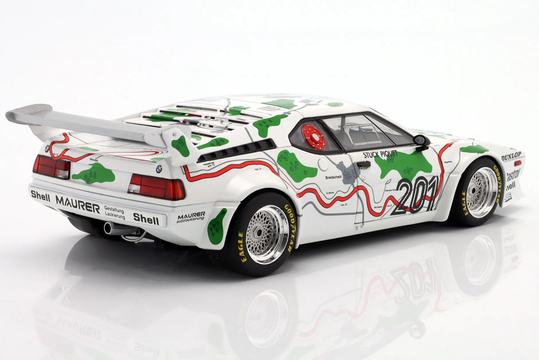 BMW M1 Procar #201 3rd 1000km Nürburgring 1980 Stuck, Piquet 1:18 WERK83