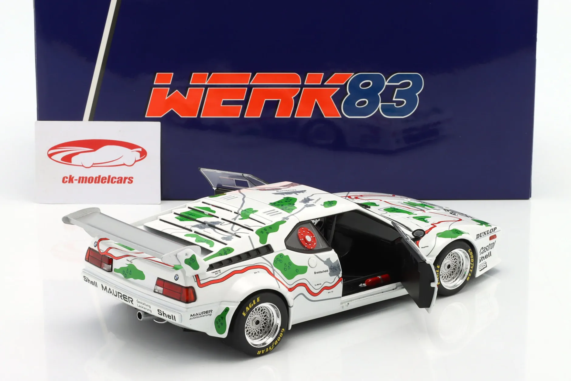 BMW M1 Procar #201 3rd 1000km Nürburgring 1980 Stuck, Piquet 1:18 WERK83