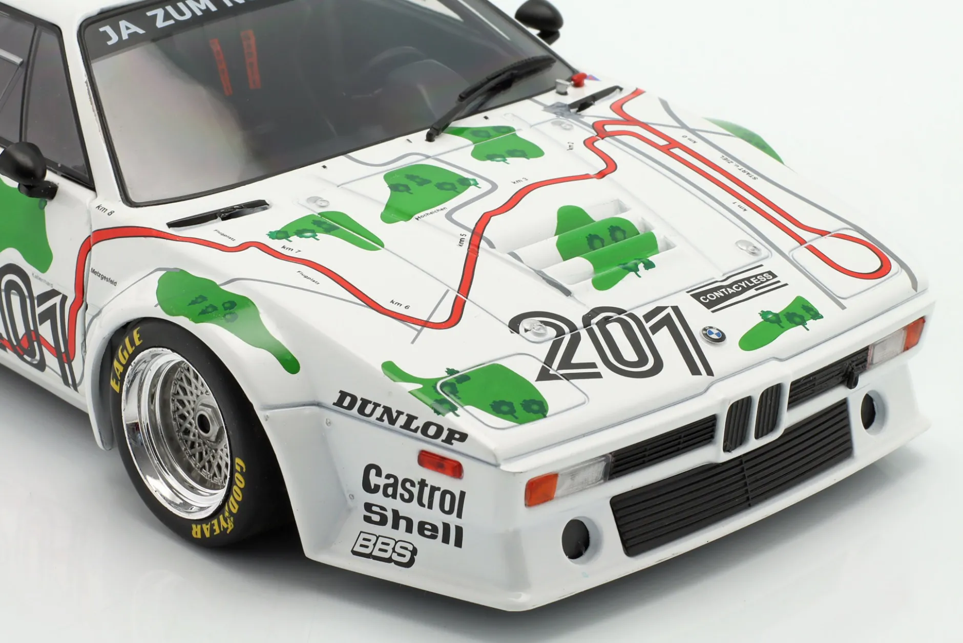 BMW M1 Procar #201 3rd 1000km Nürburgring 1980 Stuck, Piquet 1:18 WERK83
