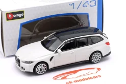 BMW M3 Touring Baujahr 2023 weiß 1:43 Bburago