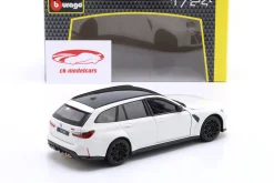 BMW M3 Touring Baujahr 2023 weiß 1:24 Bburago