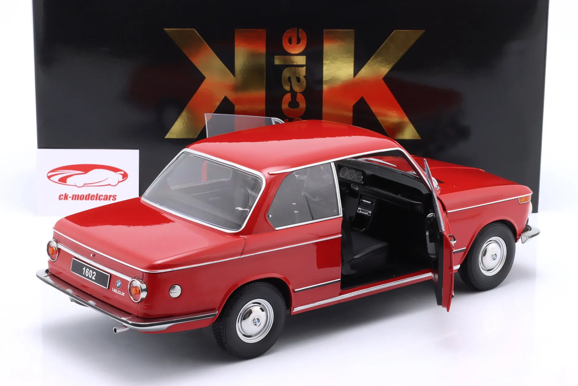 BMW 1602 1. Serie Baujahr 1971 rot 1:12 KK-Scale