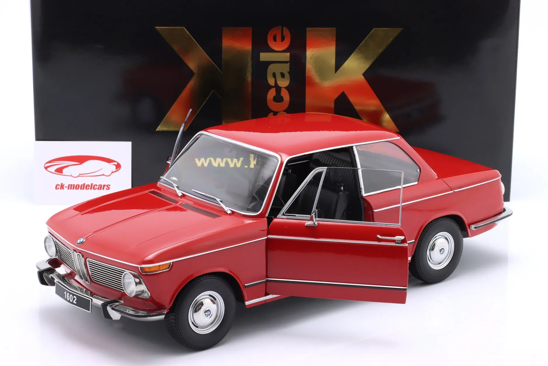 BMW 1602 1. Serie Baujahr 1971 rot 1:12 KK-Scale
