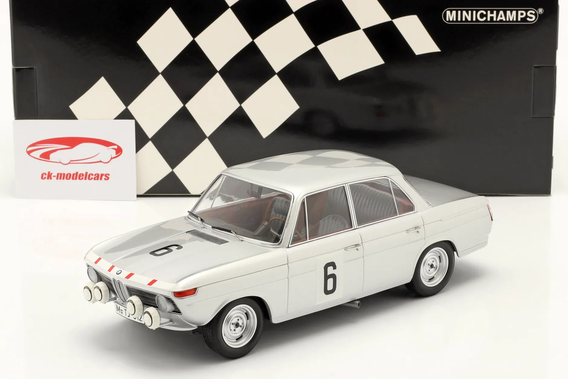 BMW 1800 TISA #6 24h Spa 1965 Munaron, Eppelein 1:18 Minichamps
