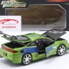 Brian's Mitsubishi Eclipse Fast & Furious (2001) grün / Dekor 1:24 Jada Toys