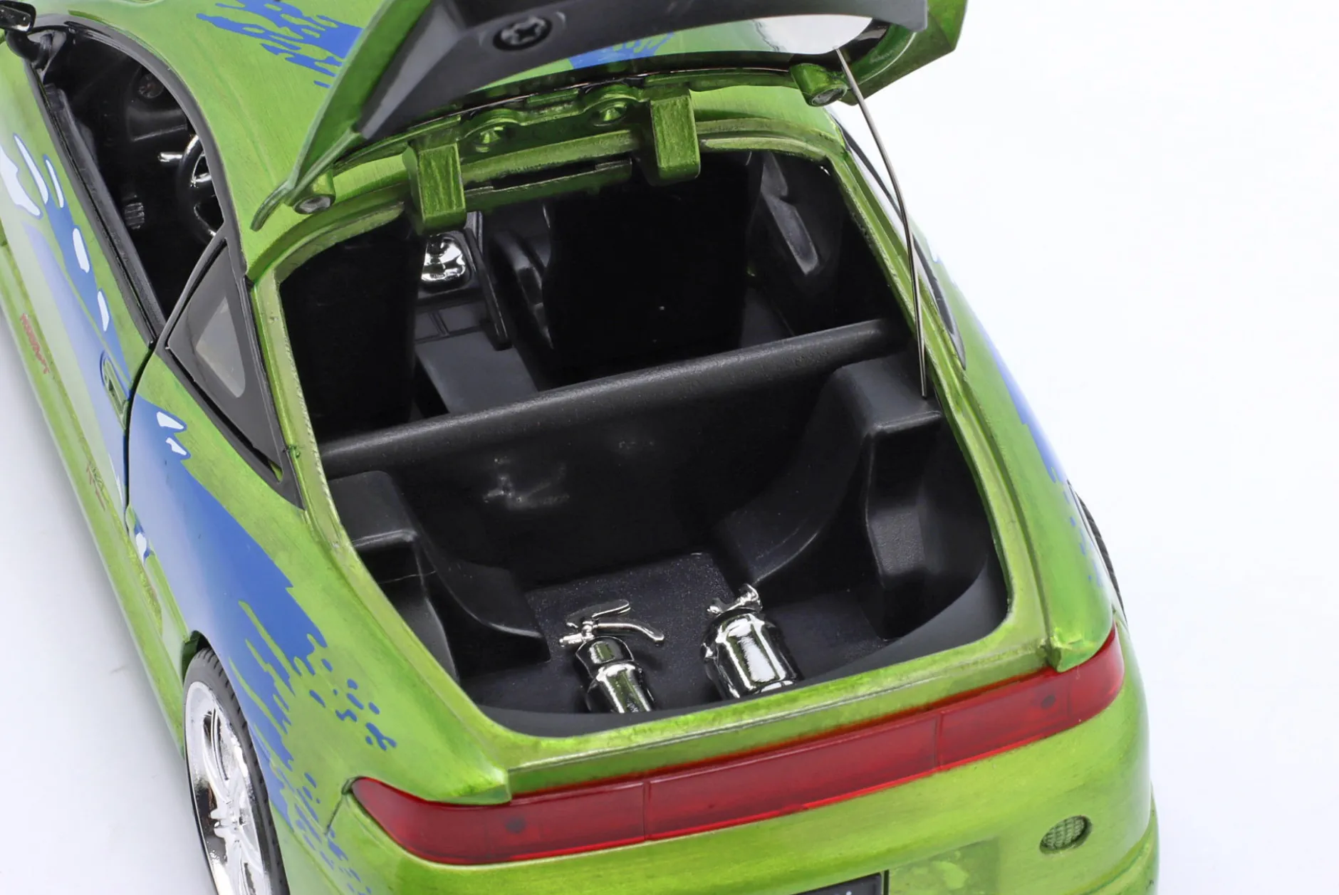 Brian's Mitsubishi Eclipse Fast & Furious (2001) grün / Dekor 1:24 Jada Toys
