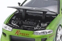 Brian's Mitsubishi Eclipse Fast & Furious (2001) grün / Dekor 1:24 Jada Toys