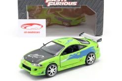 Brian's Mitsubishi Eclipse The Fast and the Furious 2001 grün 1:24 Jada Toys