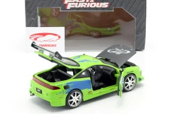 Brian's Mitsubishi Eclipse The Fast and the Furious 2001 grün 1:24 Jada Toys