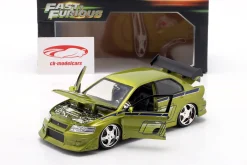 Brian's Mitsubishi Lancer Evo VII 2 Fast 2 Furious (2003) grün 1:24 Jada Toys