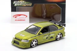 Brian's Mitsubishi Lancer Evo VII 2 Fast 2 Furious (2003) grün 1:24 Jada Toys