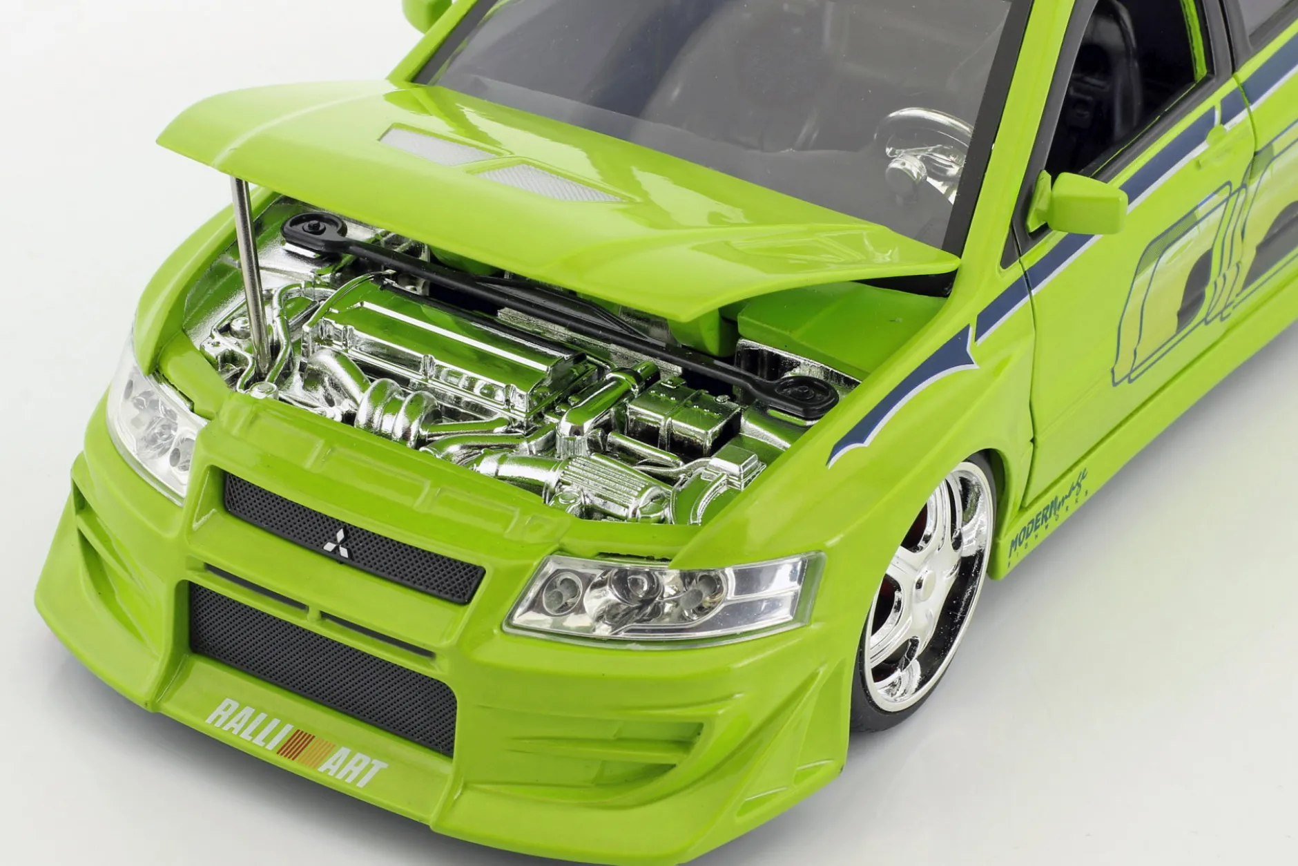 Brian's Mitsubishi Lancer Evolution VII 2 Fast 2 Furious 2003 1:24 Jada Toys