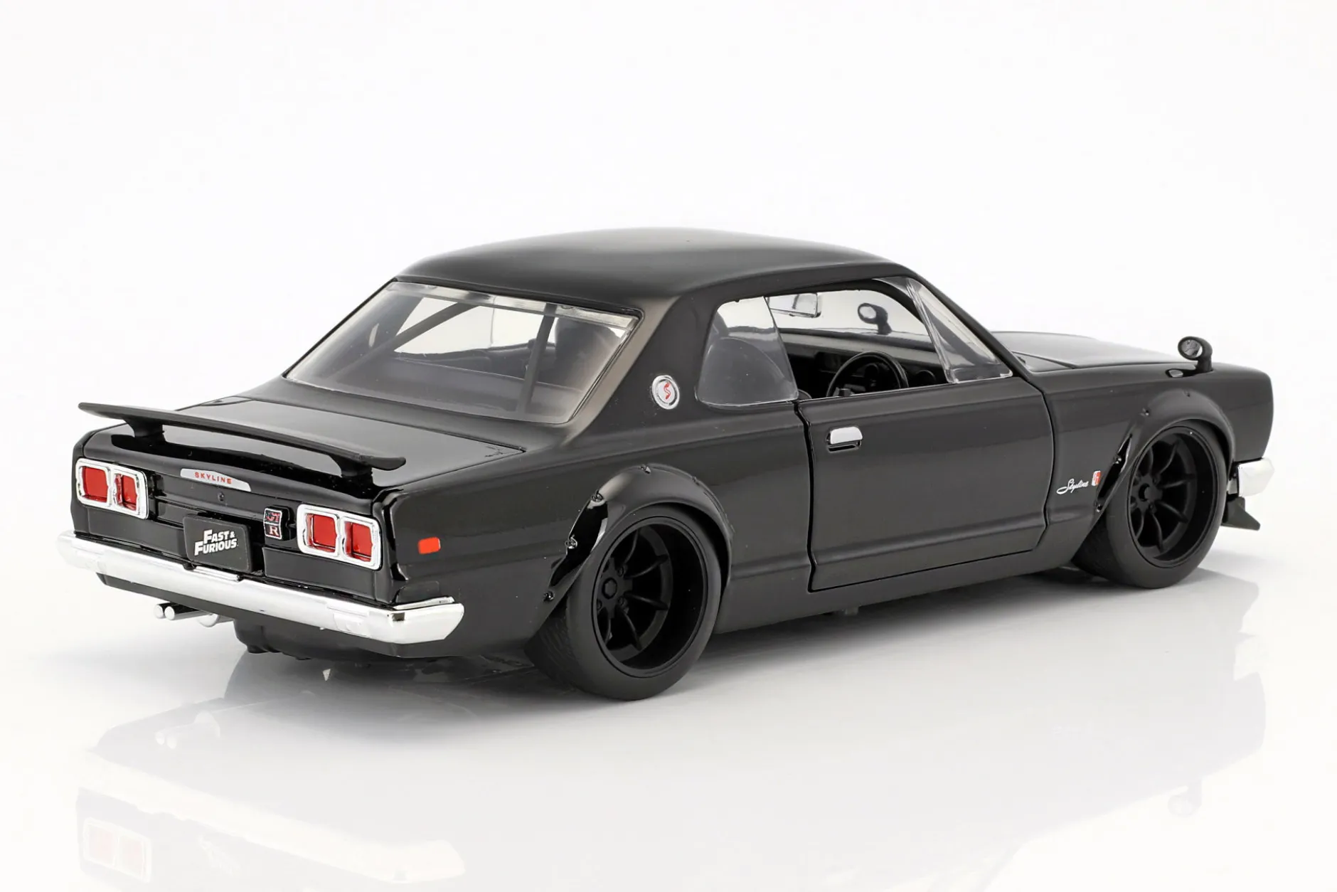 Brian's Nissan Skyline 2000 GTR Film Fast & Furious Five (2011) schwarz 1:24 Jada Toys