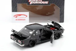 Brian's Nissan Skyline 2000 GTR Film Fast & Furious Five (2011) schwarz 1:24 Jada Toys