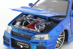 Brian´s Nissan Skyline GT-R (R34) Fast and Furious blau 1:24 Jada Toys