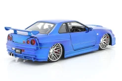 Brian´s Nissan Skyline GT-R (R34) Fast and Furious blau 1:24 Jada Toys