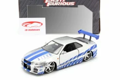 Brian's Nissan Skyline GT-R (R34) Film 2 Fast 2 Furious 2003 1:24 Jada Toys
